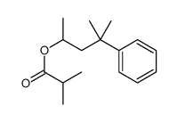(4-methyl-4-phenylpentan-2-yl) 2-methylpropanoate结构式