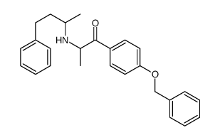 1-[4-(BENZYLOXY)PHENYL]-2-[(4-PHENYLBUTAN-2-YL)AMINO]PROPAN-1-ONE Structure