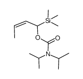 (Z)-N,N-Diisopropylcarbamidsaeure-<1-(trimethylsilyl)-2-butenylester> Structure