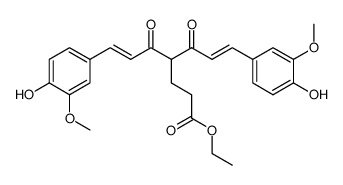 4-Ethoxycarbonylethyl curcumin结构式