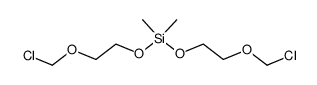 Bis-(2-chlormethoxy-aethoxy)-dimethyl-silan结构式