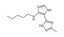 5-(3-methyl-1H-1,2,4-triazol-5-yl)-N-pentyl-1H-imidazol-4-amine Structure