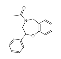 4-acetyl-2-phenyl-2,3,4,5-tetrahydro-benzo[f][1,4]oxazepine结构式