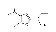 (1-(4-isopropyl-5-methyl-2-furyl)propyl)amine结构式