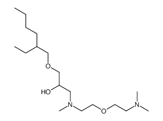 N,N,N'-trimethyl-N'-(2-hydroxypropyl-2-ethylhexylether)-bis-(aminoethyl)ether Structure