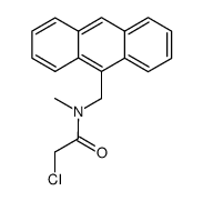 N-(9-anthracenylmethyl)-2-chloro-N-methylacetamide Structure