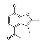 1-(7-chloro-2,3-dimethyl-benzofuran-4-yl)-ethanone Structure