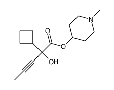 1-Methyl-4-piperidyl cyclobutyl(1-propynyl)glycolate Structure