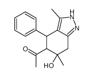 1-(6-HYDROXY-3,6-DIMETHYL-4-PHENYL-4,5,6,7-TETRAHYDRO-2H-INDAZOL-5-YL)-ETHANONE picture