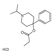 (4-phenyl-1-propan-2-ylpiperidin-4-yl) propanoate,hydrochloride结构式