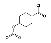 Cyclohexanecarbonyl chloride, 4-(nitrooxy)-, trans- (9CI)结构式