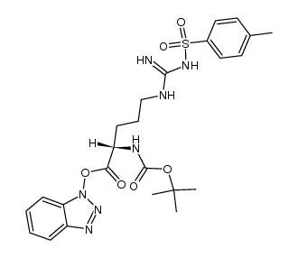 Nα-Boc-Nδ-tosyl-Arg-OBt结构式