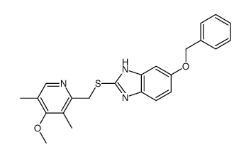 5-BENZYLOXY-2-{[(3,5-DIMETHYL-4-METHOXY-2-PYRIDINYL)METHYL]THIO}-1-BENZIMIDAZOLE structure