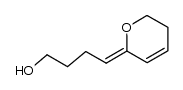 (Z)-4-(5,6-dihydro-2H-pyran-2-ylidene)butan-1-ol结构式