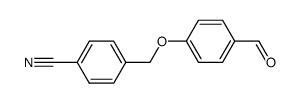 4-((4-formylphenoxy)methyl)benzonitrile Structure