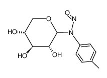 N-Nitroso-N-p-tolyl-D-xylosylamin结构式