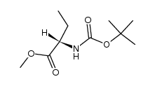 (S)-methyl 2-(((tert-butoxy)carbonyl)amino)butanoate Structure