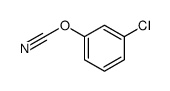 (3-chlorophenyl) cyanate结构式