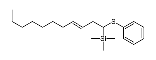 trimethyl(1-phenylsulfanylundec-3-enyl)silane结构式