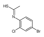 N-(4-bromo-2-chlorophenyl)ethanethioamide结构式