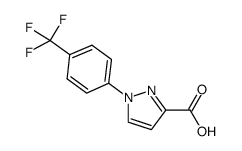 1-(4-(trifluoromethyl)phenyl)-1H-pyrazole-3-carboxylic acid结构式