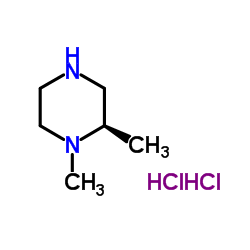 (R)-1,2-二甲基哌嗪二盐酸盐结构式