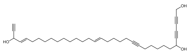 tetratriaconta-18,30-dien-2,4,12,33-tetrayne-1,6,32-triol结构式