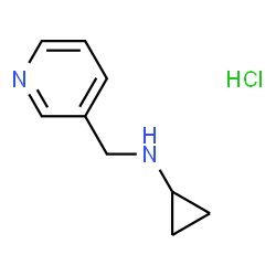 N-(pyridin-3-ylmethyl)cyclopropanamine hydrochloride结构式