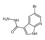 5-bromo-1H-pyrrolo-[2,3-b]pyridine-3-carbohydrazide结构式