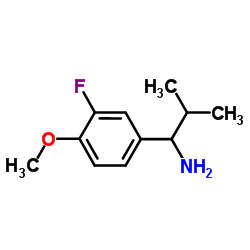 1-(3-Fluoro-4-methoxyphenyl)-2-methyl-1-propanamine Structure