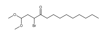 3-bromo-1,1-dimethoxytridecan-4-one结构式