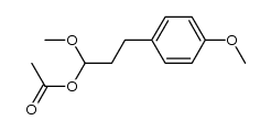 1-Acetoxy-1-methoxy-3-(4-methoxyphenyl)propane Structure