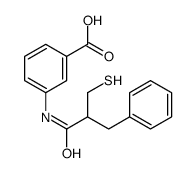 3-[(2-benzyl-3-sulfanylpropanoyl)amino]benzoic acid结构式