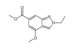 methyl 2-ethyl-4-methoxy-2H-indazole-6-carboxylate Structure