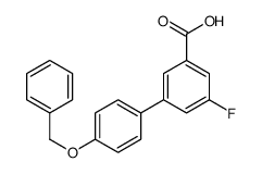 3-fluoro-5-(4-phenylmethoxyphenyl)benzoic acid结构式