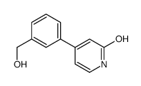 4-[3-(hydroxymethyl)phenyl]-1H-pyridin-2-one结构式