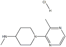 N-methyl-1-(3-methylpyrazin-2-yl)piperidin-4-amine:hydrochloride Structure