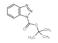 1-叔丁氧羰基苯并三唑结构式