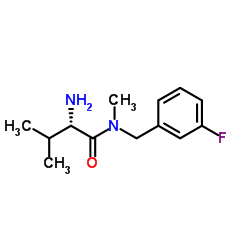 N-(3-Fluorobenzyl)-N-methyl-L-valinamide结构式