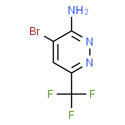 4-bromo-6-(trifluoromethyl)pyridazin-3-amine Structure