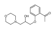 1-[2-(2-hydroxy-3-morpholin-4-ylpropoxy)phenyl]ethanone Structure