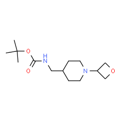 tert-Butyl {[1-(oxetan-3-yl)piperidin-4-yl]methyl}carbamate结构式