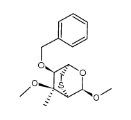 methyl 2,6-anhydro-4-O-benzyl-3-C-methyl-3-O-methyl-2-thio-α-L-altropyranoside结构式