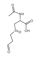 S-(3-oxopropyl)-N-acetyl-L-cysteine S-oxide Structure