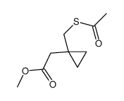 1-[(ACETYLTHIO)METHYL]-CYCLOPROPANEACETIC ACID METHYL ESTER structure