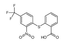 2-[2-nitro-4-(trifluoromethyl)phenyl]sulfanylbenzoic acid Structure