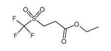 ethyl 3-(trifluoromethanesulfonyl)propionate Structure