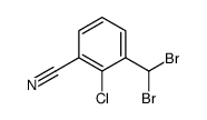 2-Chloro-3-(dibromomethyl)benzonitrile结构式