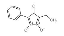 4H-Pyrazol-4-one,3-ethyl-5-phenyl-, 1,2-dioxide结构式