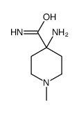 4-Piperidinecarboxamide,4-amino-1-methyl-(9CI)结构式